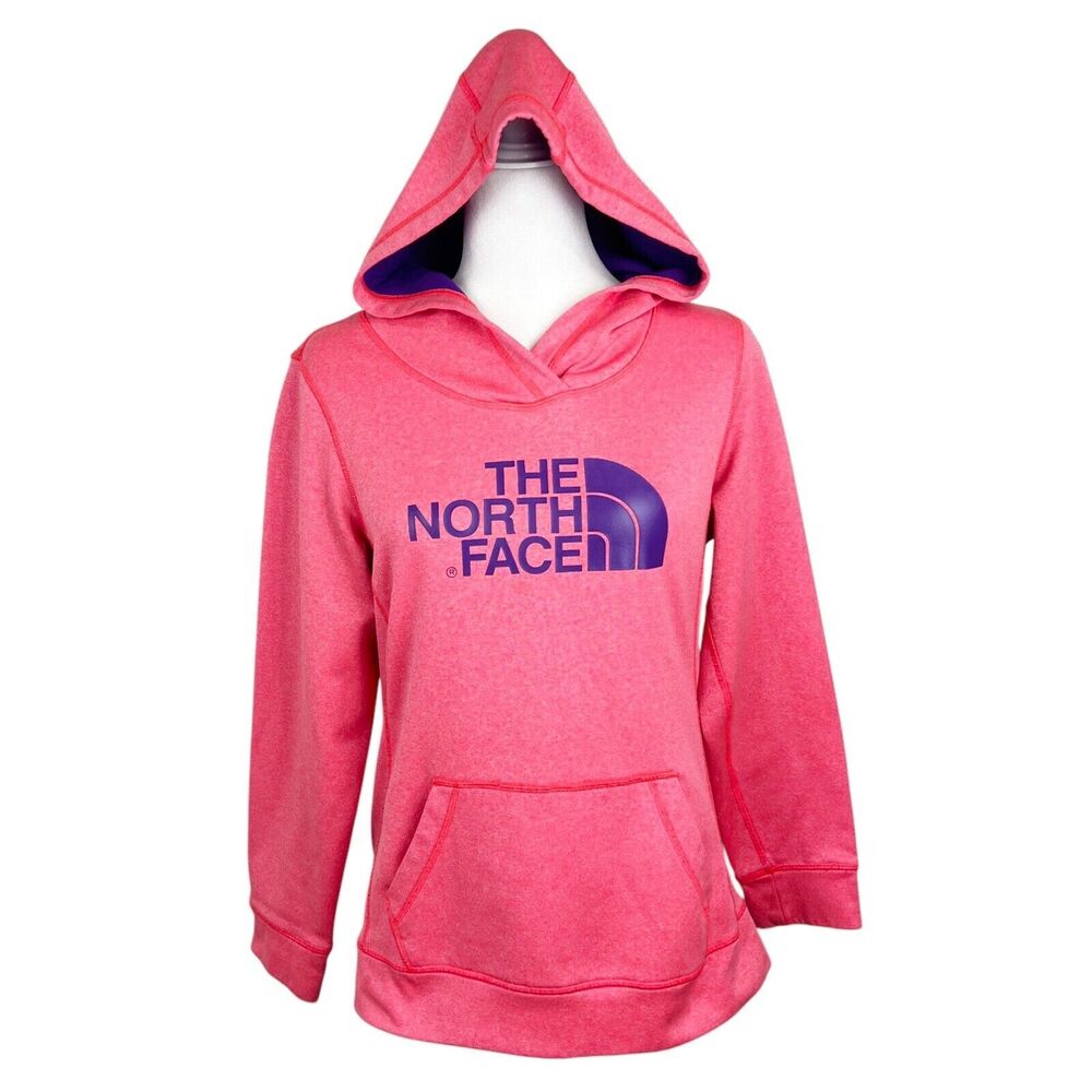 The North Face Sweater Women Medium Pink Pullover Hoodie Cold Gear Outer